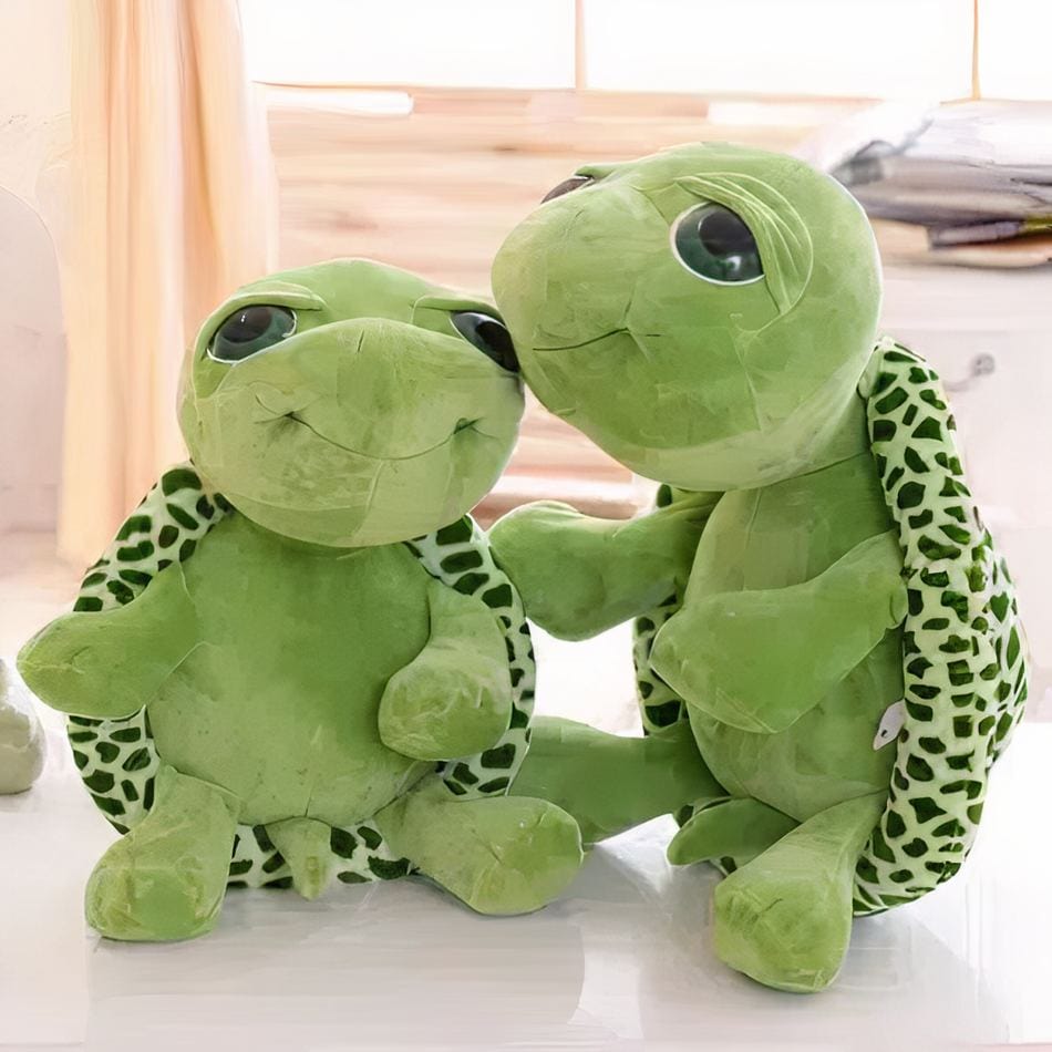 La Peluche Peluche tortue veloutée