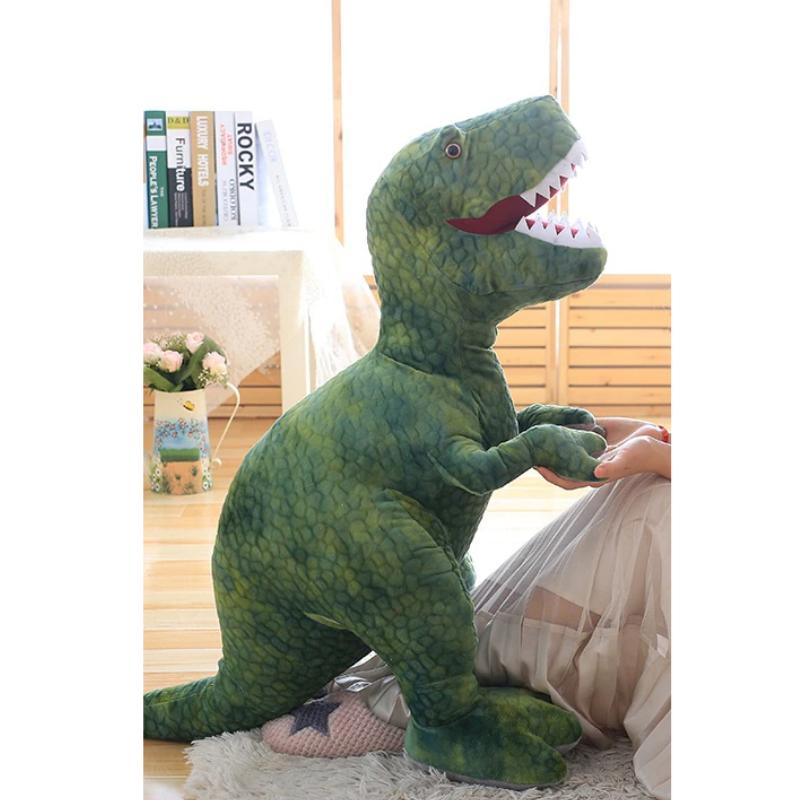La Peluche Peluche tyrannosaure vert