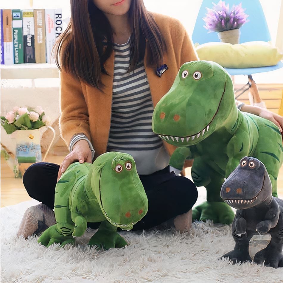 La Peluche Peluche tyrannosaure verte adorable