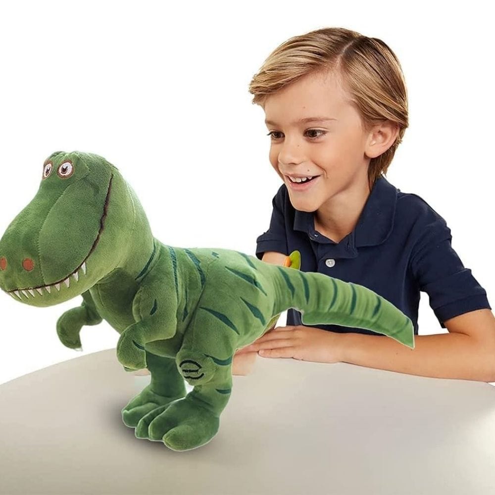 La Peluche Peluche tyrannosaure verte adorable