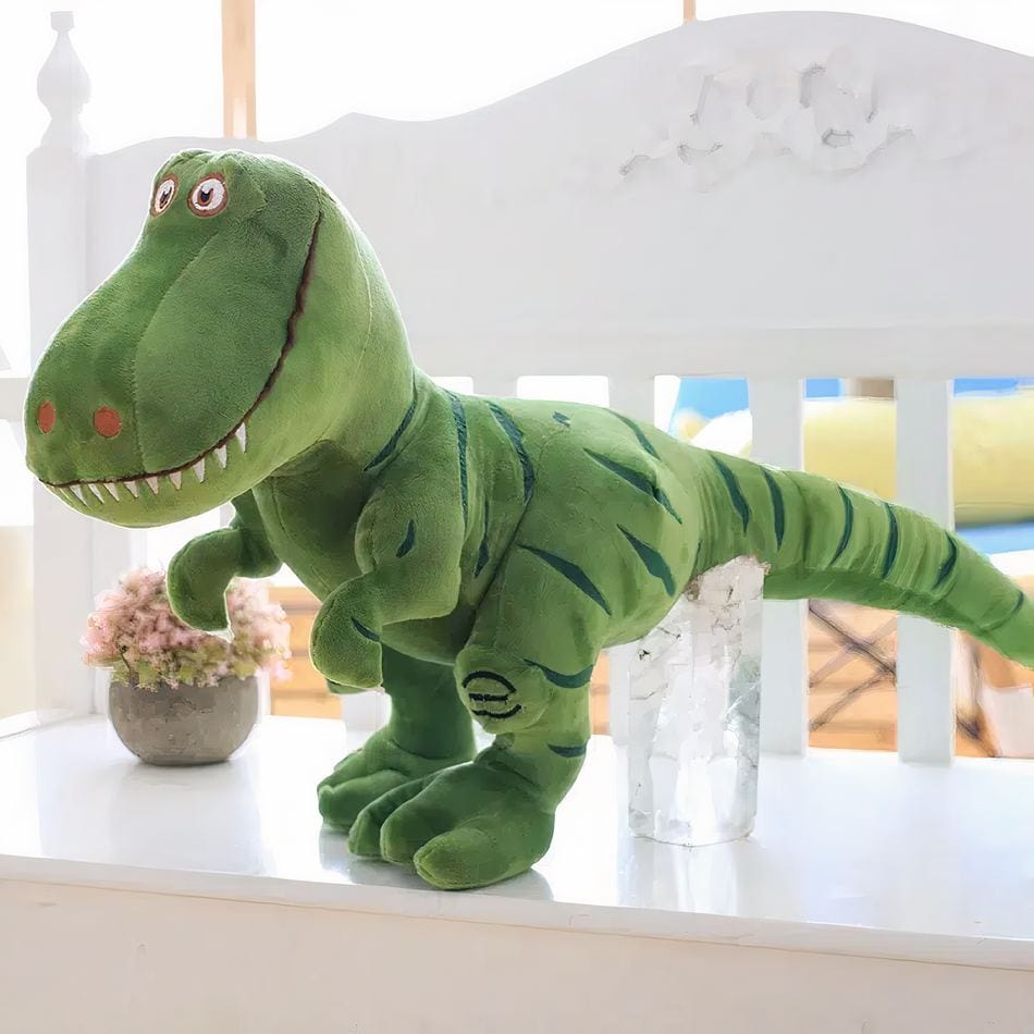 La Peluche Peluche tyrannosaure verte adorable