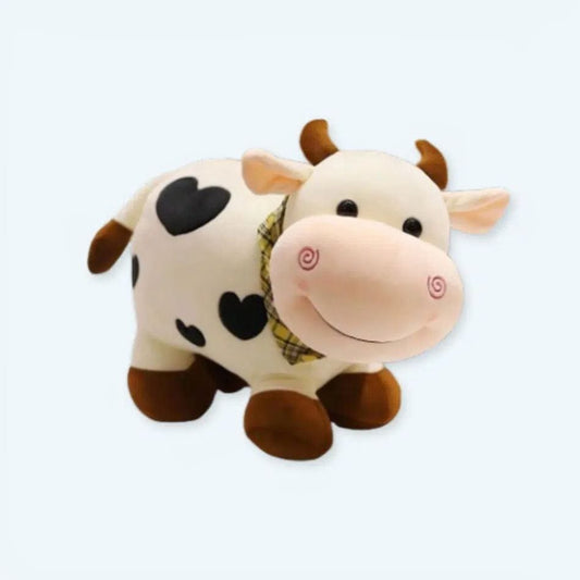 La Peluche Peluche vache motif coeur