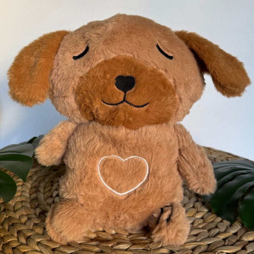 La Peluche Peluche veilleuse chien respirante