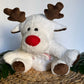 La Peluche Peluche veilleuse renne de Noël respirante avec berceuses