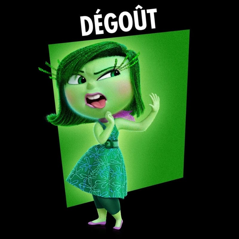La Peluche Peluche Vice Versa personnage "Dégoût"