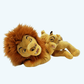 La Peluche Peluches Roi Lion "Mufasa et Simba"