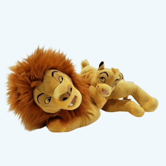 La Peluche Peluches Roi Lion "Mufasa et Simba"