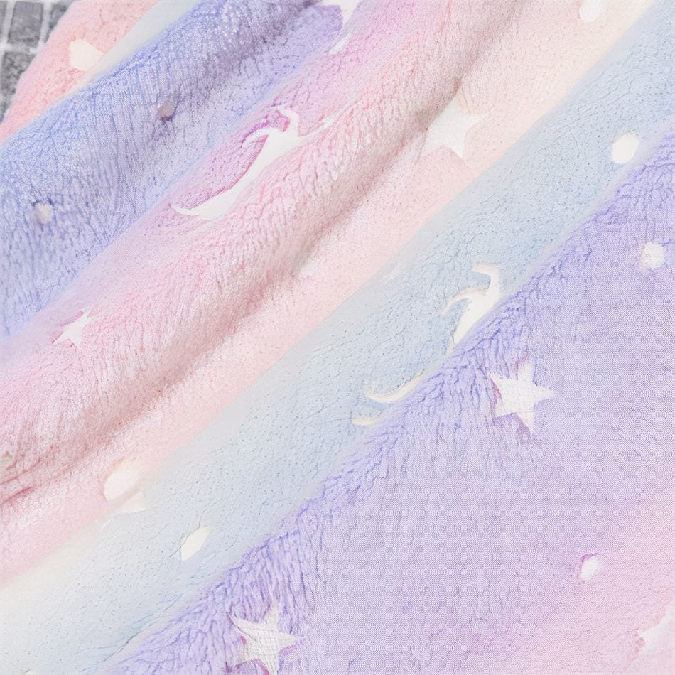 La Peluche Plaid licorne brillant