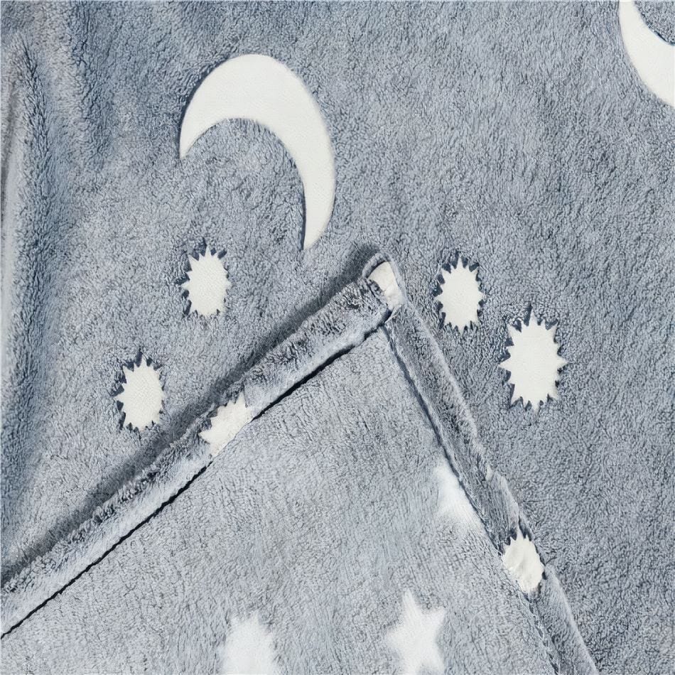 La Peluche Plaid lumineux lune doux