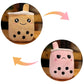La Peluche Rose Peluche Bubble tea réversible enfant