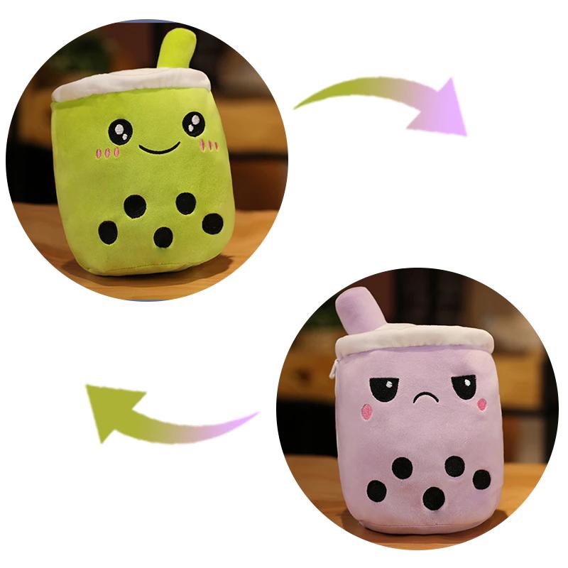 La Peluche Violet Peluche Bubble tea réversible enfant