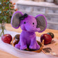 La Peluche Violet Peluche éléphant colorée