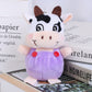 La Peluche Violet Peluche vache porte-clés